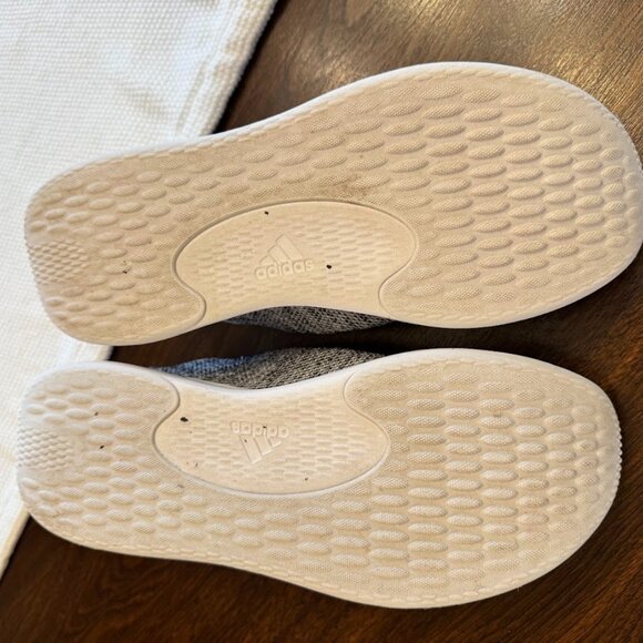 Adidas Womens Size 10 Cloudfoam Pure Gray Running Shoes Sneakers - Picture 10 of 10